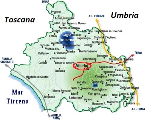 La Tuscia oggi identifica il viterbese